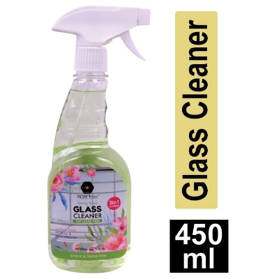 Picture of Spark bliss Glass Cleaner Spray Spring Scent Ultra Shine Formula for TV, Electronics, Fridge, Laminated Furniture, Mirror, Car Windshield - glass cleaner - 450ml