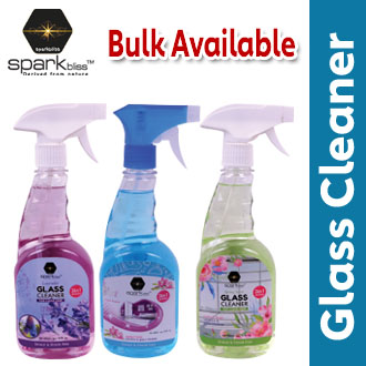 Picture of Spark bliss Glass Cleaner Spray Lavender Ultra Shine Formula for TV, Electronics, Fridge, Laminated Furniture, Mirror, Car Windshield - 5000ml
