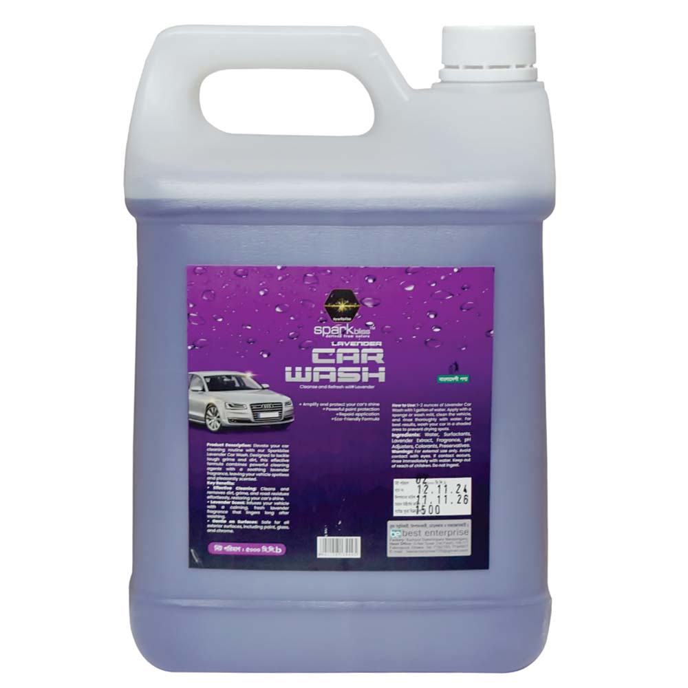 Picture of Sparkbliss Car Wash Lavender Fragrance | Blose Clean & Shine | Protect, Clean and Refresh Your Ride-5000ml