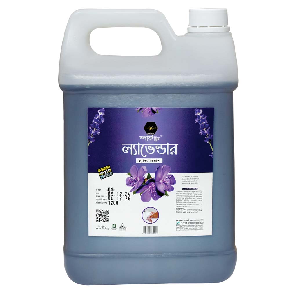 Picture of Spark bliss Lavender liquid hand wash Surfactant Based hand wash- 5Ltr