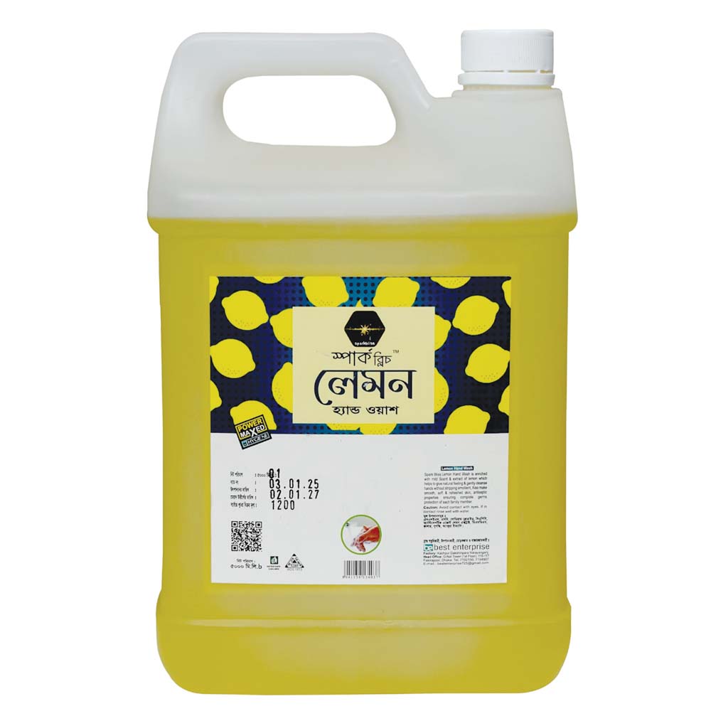Picture of Spark bliss Lemon Yellow  liquid hand wash Surfactant Based hand wash - 5Ltr