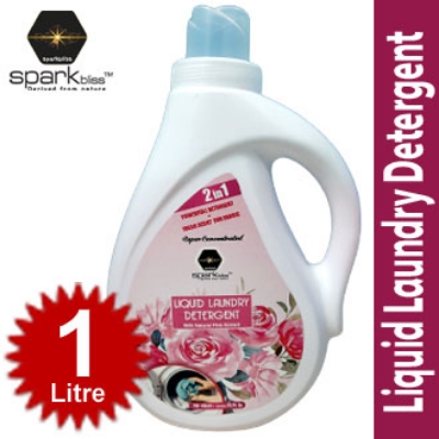 Picture of Spark Bliss Pink Liquid Laundry Detergent/Cloth Wash - 1Ltr