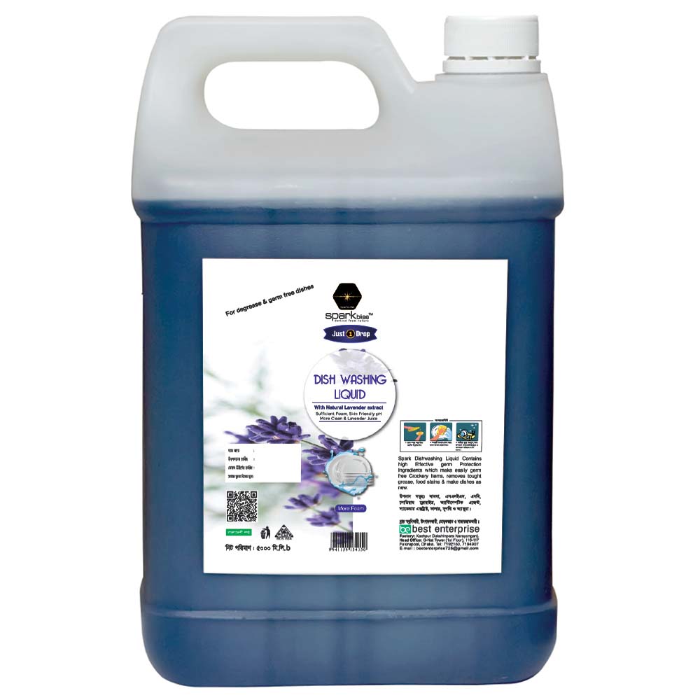 Picture of Spark bliss Dish Wash Liquid Natural Lavender Extra 5Ltr
