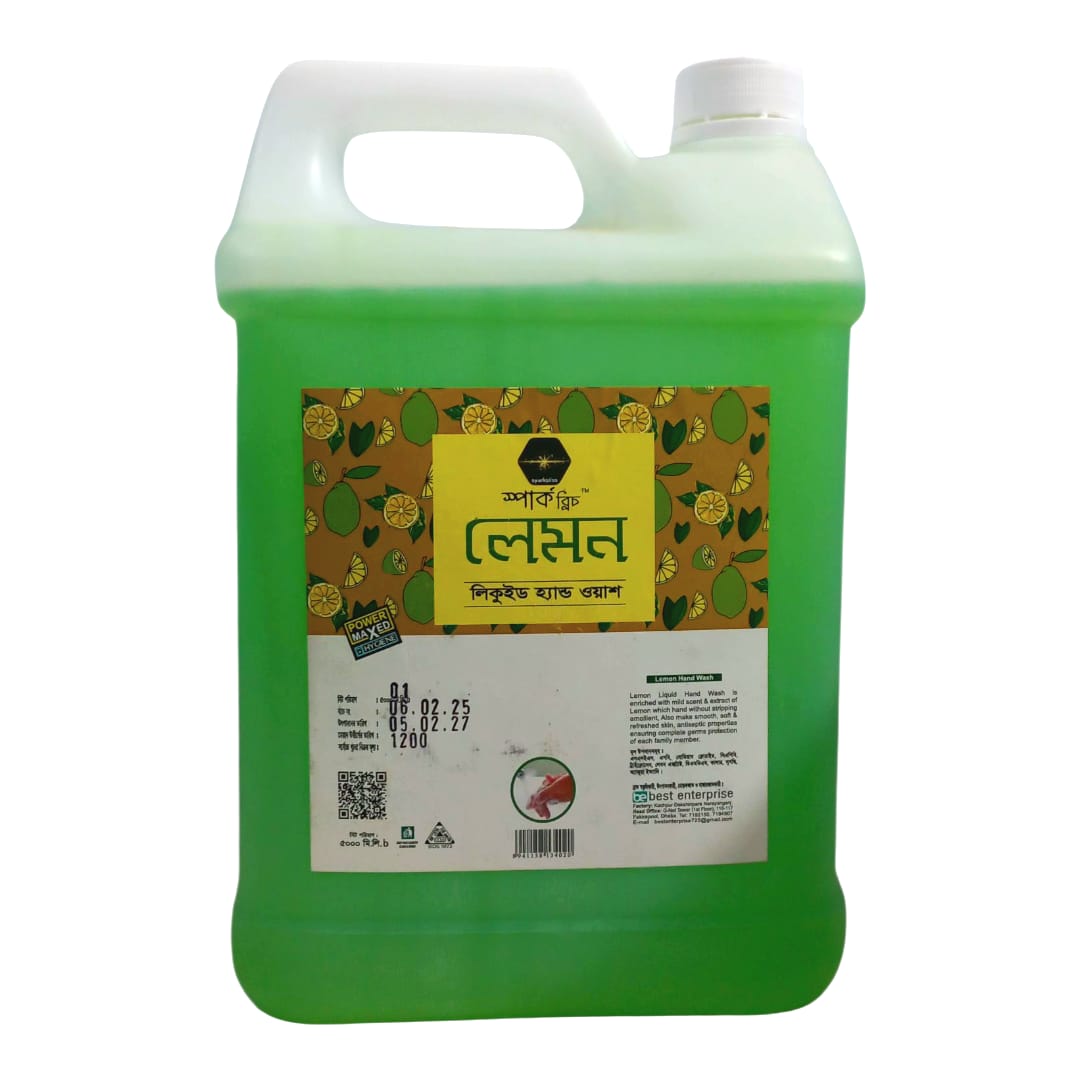 Picture of Spark bliss Lemon Green liquid hand wash Surfactant Based hand wash -5000ml