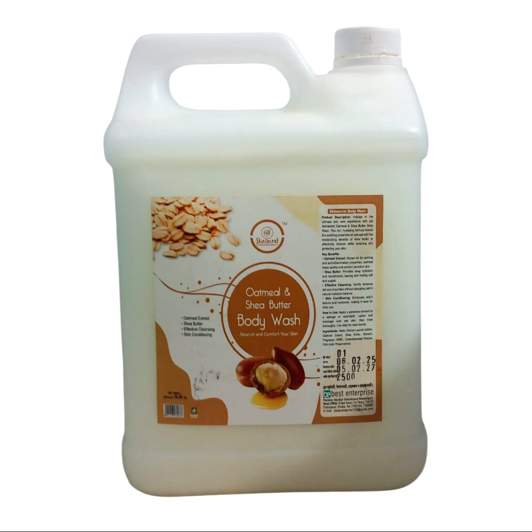 Picture of Skin Secret & Skincare Shower Gel/ Body Wash Oatmeal & Shea Butter Nourish and Comfort Your Skin & Long Lasting Moisture & Absolute relax Health refreshment used for Both Male/ Female - 5000ml