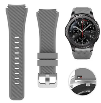 Picture of Soft Silicone Strap For Galaxy Watch-46mm Active Gear-S3 46 Frontier Active 2 22mm strap