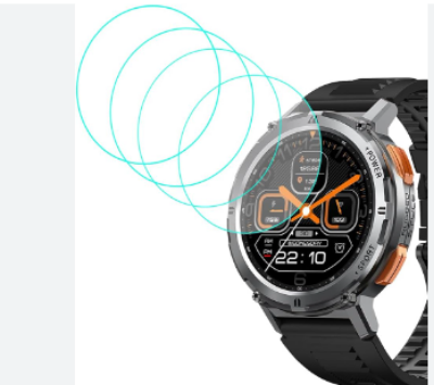 Picture of KOSPET TANK T2 Smartwatch Premium Transparent Tempered Glass Screen Protector
