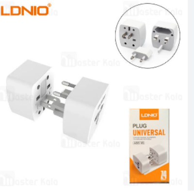 Picture of LDNIO Z4 Universal Plug Adapter ABS VO with UK/EU/US/AU Pin & 2 Universal Socket (6A)