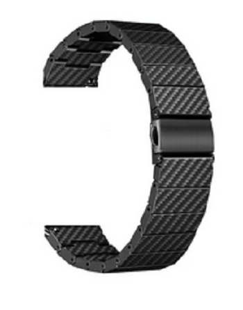 Picture of 22mm Carbon Fiber Metal Watch Band Wrist Strap For Gear S3/ DT78/ DT98/ DT95/ DT92/ L15/ L13/ L16/ Amazfit Pace/ Zeblaze GTR-2/ Colmi i30/ Mibro X1/ M29 Smartwatch