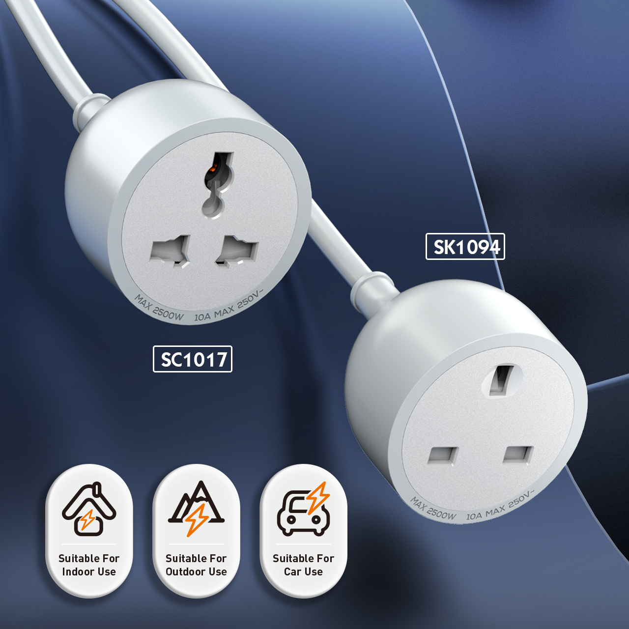 Picture of Ldnio Universal Power Strip With 5m Extension Power Cord sc1017