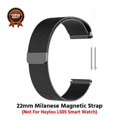 Picture of 22mm Metal Steel Strap Magnetic Universal Milanese Watchband Stainless Replacement Bracelet Metal Belt Wrist Band Strap for Smart Watch - Watch Strap