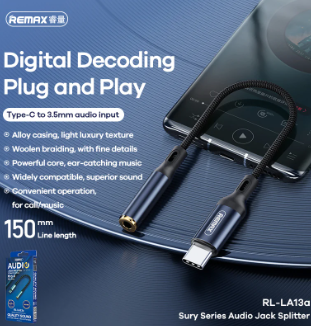 Picture of Adaptateur Type C mini-jack 3,5 mm Remax Sury Series RL-LA13a