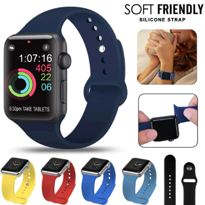 Picture of 38mm/40mm Silicone Strap Band for iWatch Rubber Bracelet Watchbands Strap For Smartwatch