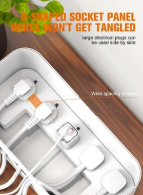 Picture of LDNIO SN5311W Management Box Power Strip 15W Wireless Charger with 5 Sockets & 20W PD+QC Output