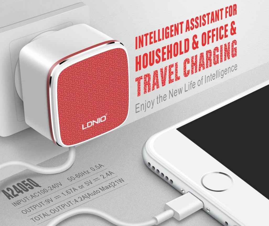 Picture of LDNIO A2405Q Quick Charge QC 3.0 (30W) Double USB Charger