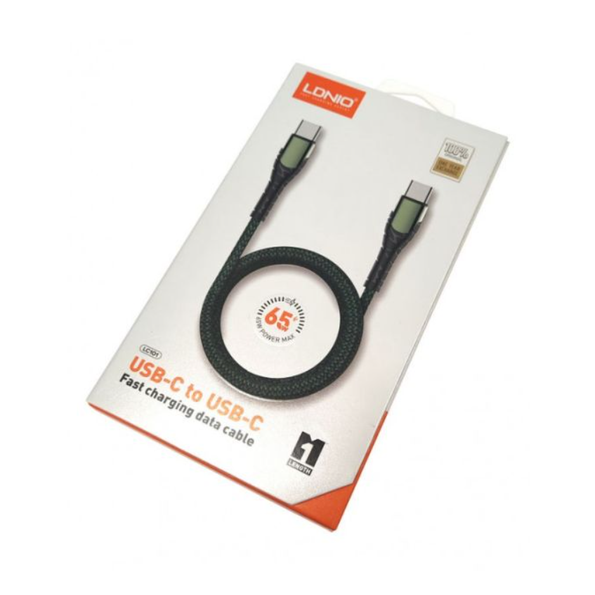 Picture of LDNIO LC101 PD 65W 1M TYPE C TO TYPE C Cable