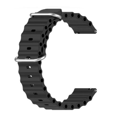 Picture of 20mm Soft Ocean Style Silicone Solid Color Watch Band Strap - Watch Strap.