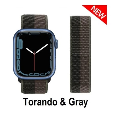 Picture of 45mm/44mm/49mm/42mm New Edition Sport Nylon Fabric Adjust Strap For Apple Watch 8 ULTRA Smartwatch.