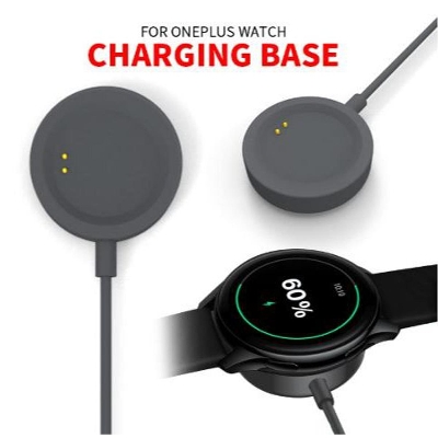 Picture of OnePlus Watch Charger USB Fast Charging Base Adapter Desktop Stand Holder for OnePlus Watch professional design.