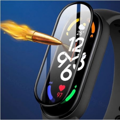 Picture of Mi Band 7 screen protector / band 7 Tempered Glass For Full Curved Screen 3D Soft Glass Protective Film
