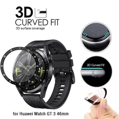 Picture of Huawei GT3 46mm Screen Protector Smart Watch Full Cover HD Soft Glass Film