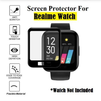 Picture of Realme Watch Screen Protector 3D Full Coverage Protective Film Scratch Proof Clear Soft Fibre Glass SmartWatch Screen Protector