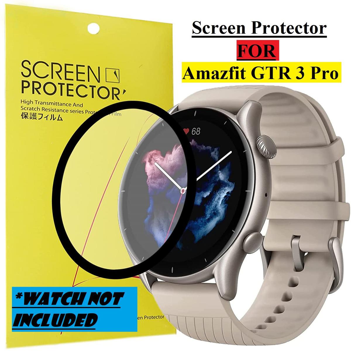 Picture of Amazfit GTR 3 Pro Screen Protector 3D Full Coverage Protective Film Scratch Proof Clear Soft Fibre Glass Smart Watch Screen Protector