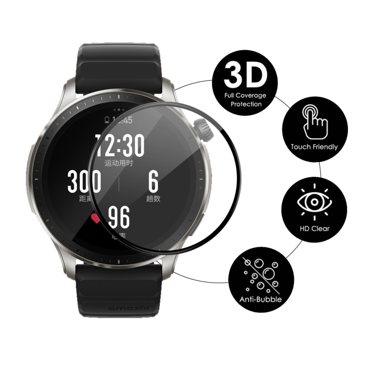 Picture of Amazfit GTR 4 Smart Watch Screen Protector Glass, Anti-Scratch Ultimate Protection for Your Watch