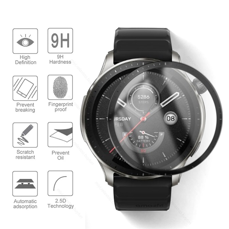 Picture of Amazfit GTR Smart Watch Screen Protector Glass, Anti-Scratch Ultimate Protection for Your Watch