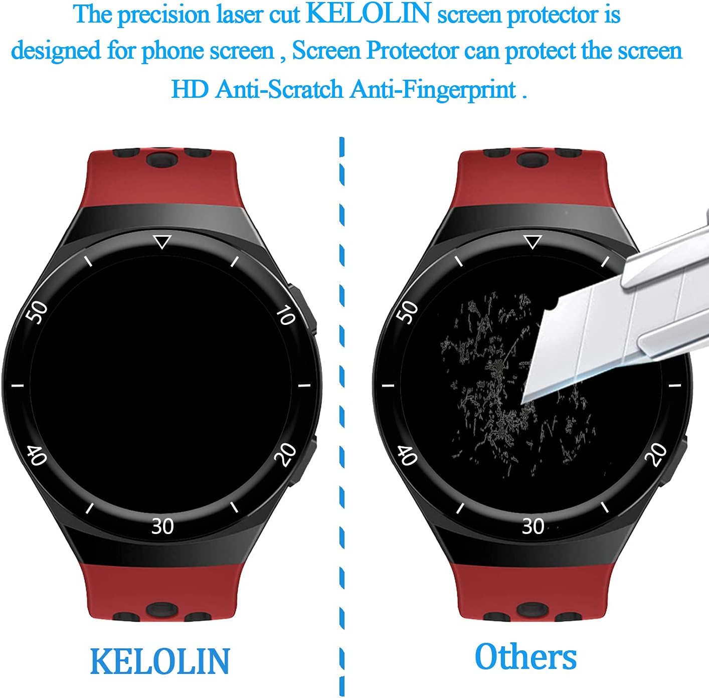 Picture of Huawei GT 2E Smart Watch Screen Protector Glass, Anti-Scratch Ultimate Protection for Your Watch