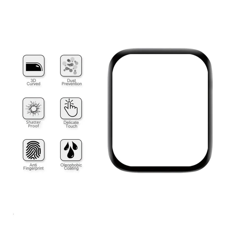 Picture of Xinji C1 Pros Smart Watch Screen Protector Glass, Anti-Scratch Ultimate Protection for Your Watch
