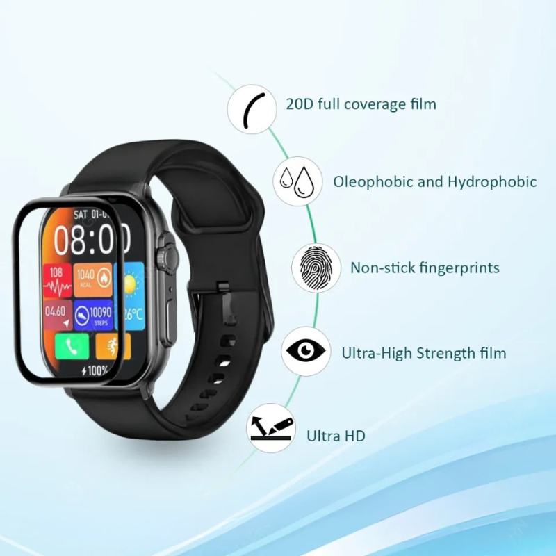 Picture of Imiki SF 1E Smart Watch Screen Protector Glass, Anti-Scratch Ultimate Protection for Your Watch