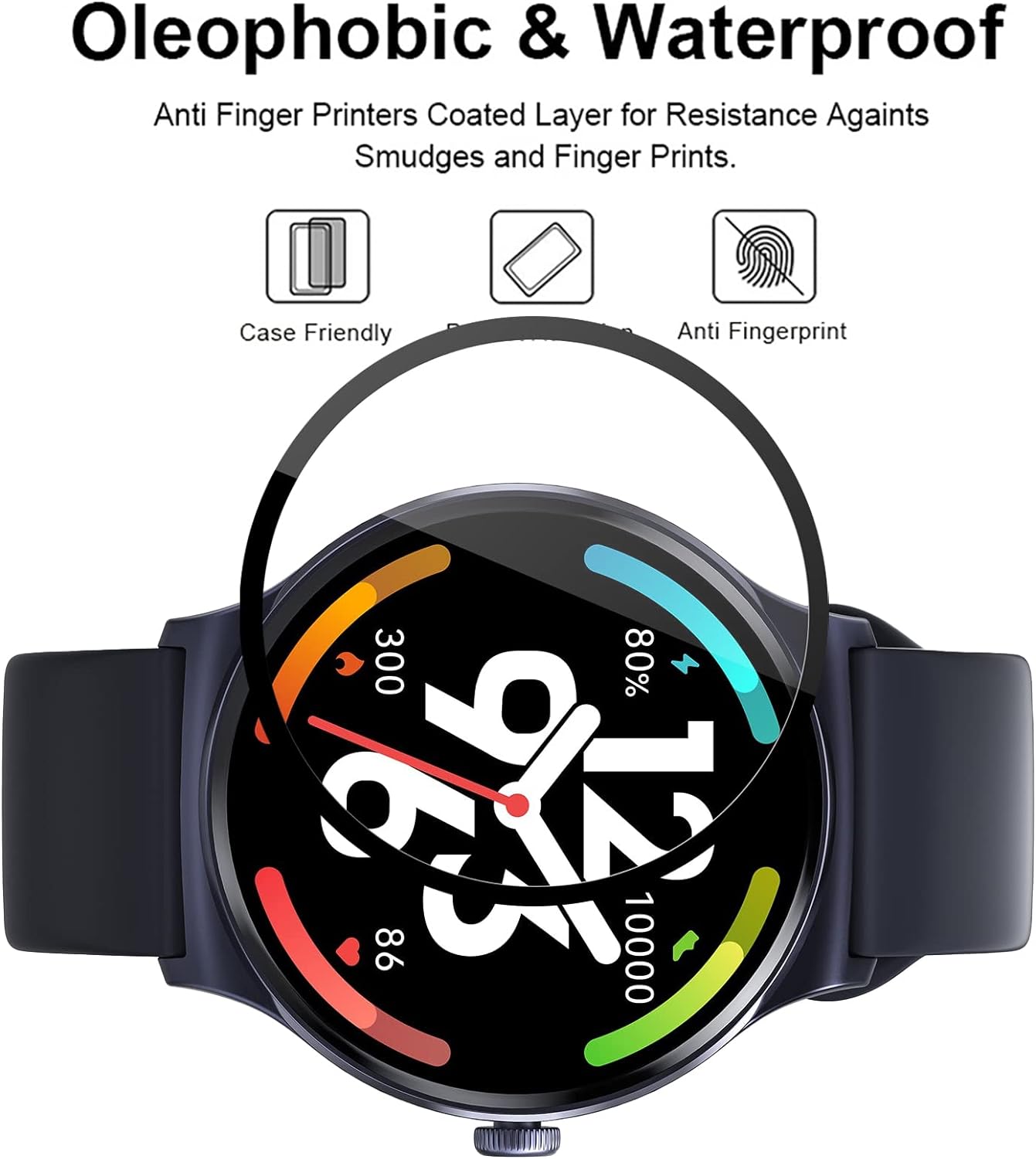 Picture of Haylou Solar Lite Smart Watch Screen Protector Glass, Anti-Scratch Ultimate Protection for Your Watch