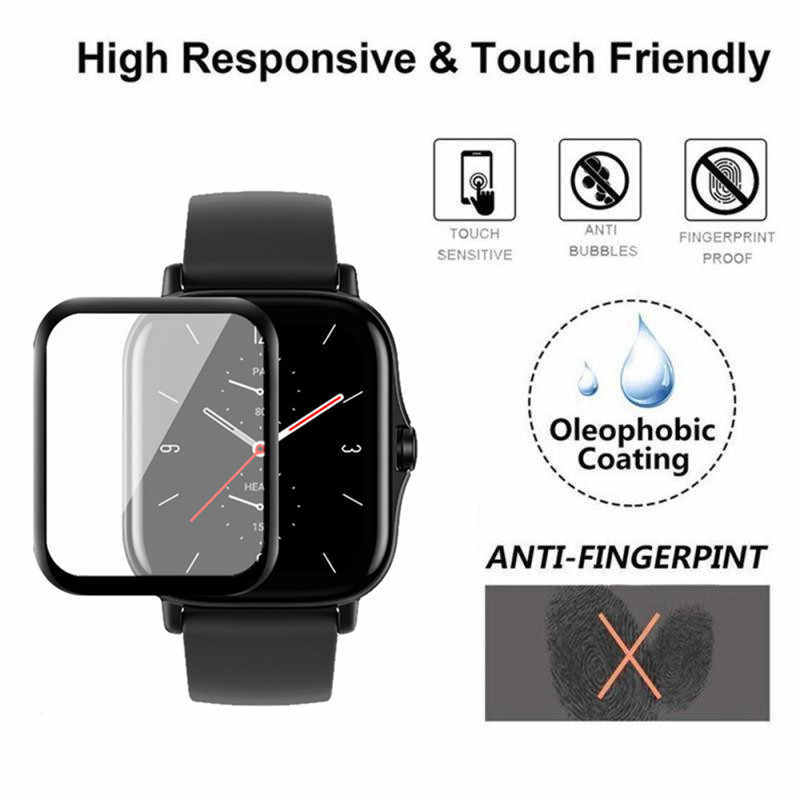 Picture of Xioami Amazfit GTS 2 Smart Watch Screen Protector Glass, Anti-Scratch Ultimate Protection for Your Watch