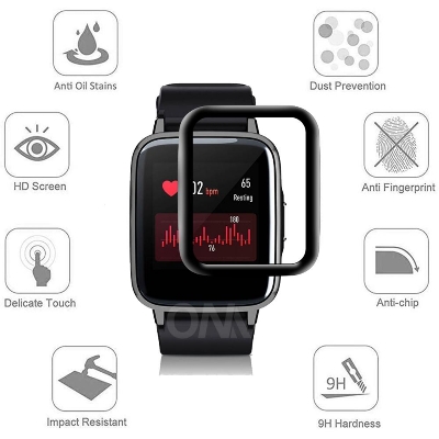 Picture of Xioami Zeep E Square Smart Watch Screen Protector Glass, Anti-Scratch Ultimate Protection for Your Watch