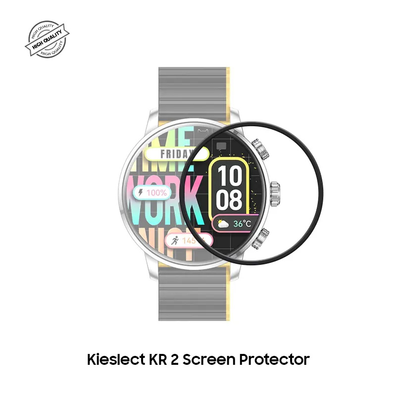 Picture of Kieslect KR 2 Smart Watch Screen Protector Glass, Anti-Scratch Ultimate Protection for Your Watch