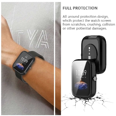 Picture of Xioami Amazfit Bip 3 Pro Smart Watch Screen Protector Glass, Anti-Scratch Ultimate Protection for Your Watch