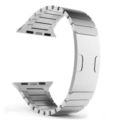 Picture of 42/44mm stainless steel bracelet Butterfly buckle watchband strap-Silver