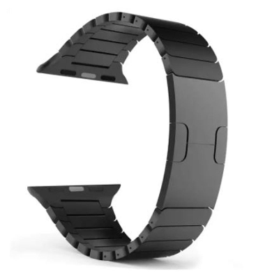 Picture of 42/44mm stainless steel bracelet Butterfly buckle watchband strap-Black