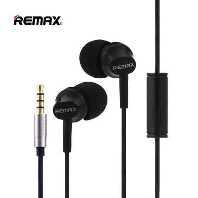 Picture of REMAX RM-501 3.5mm Gold Plated In-Ear Plug Heavy Base Earbud Headphone with Mic and Call Noise Isolation