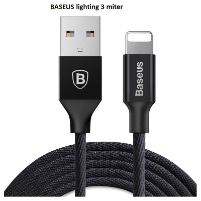 Picture of Baseus Cafule Cable - USB to Lightning Cable 3 miter