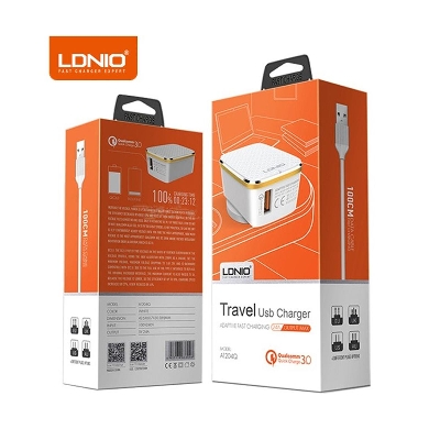 Picture of LDNIO A1204Q Desktop USB Travel Charger With One QC3.0 Fast Charging for android
