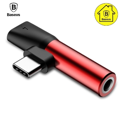 Picture of Baseus L41 USB Type C Male to Type-C Female+ 3.5mm Jack Adapter Converter