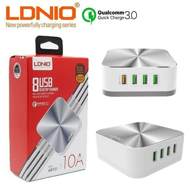 Picture of LDNIO A8101 Qualcomm Quick Charge 3.0 8 USB Output 10A Auto ID USB Charger