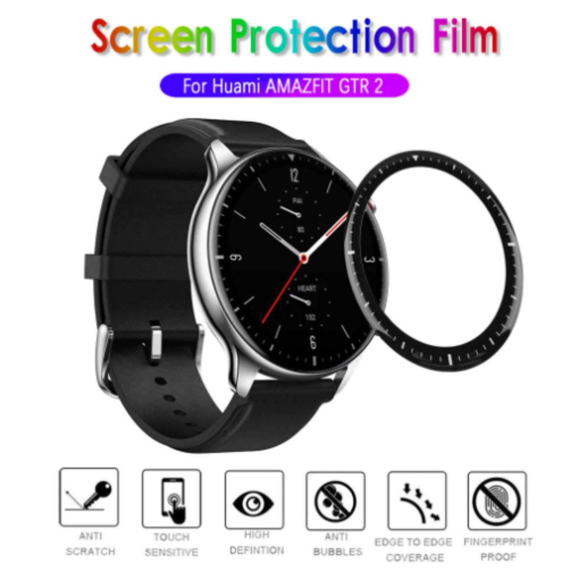 Picture of 3D Full Coverage Protective Film Scratch Proof Clear Soft Fibre Glass Smart Watch Screen Protector For GTR 2