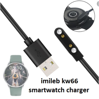 Picture of Imilab KW66 Smart Watch Smartwatch Dock Charger Adapter Magnetic USB Charging Cable Base Cord Wire