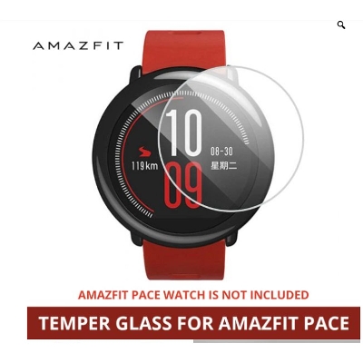 Picture of Tempered Glass for Amazfit Pace Sports Smart Watch Premium Glass Screen Protector