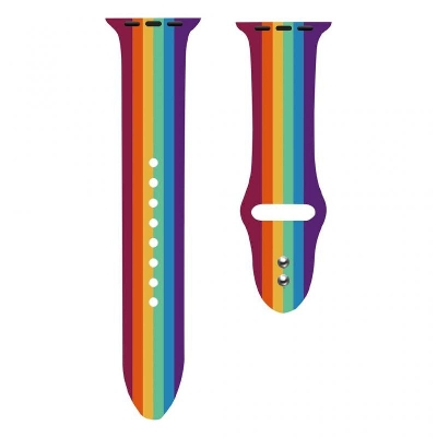 Picture of 42mm / 44mm Rainbow Sport Silicone Strap