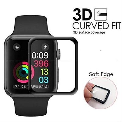 Picture of iWatch 44mm Full Cover Curved Tempered Glass Screen Protector 3D Protective Glass