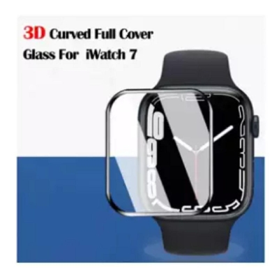 Picture of 41mm Watch Series 7 Full Cover Screen Protector 3D Curved Tempered Glass